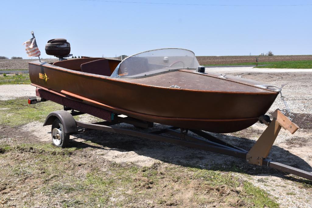 1950's 12 ft. Wooden Yellow Jacket