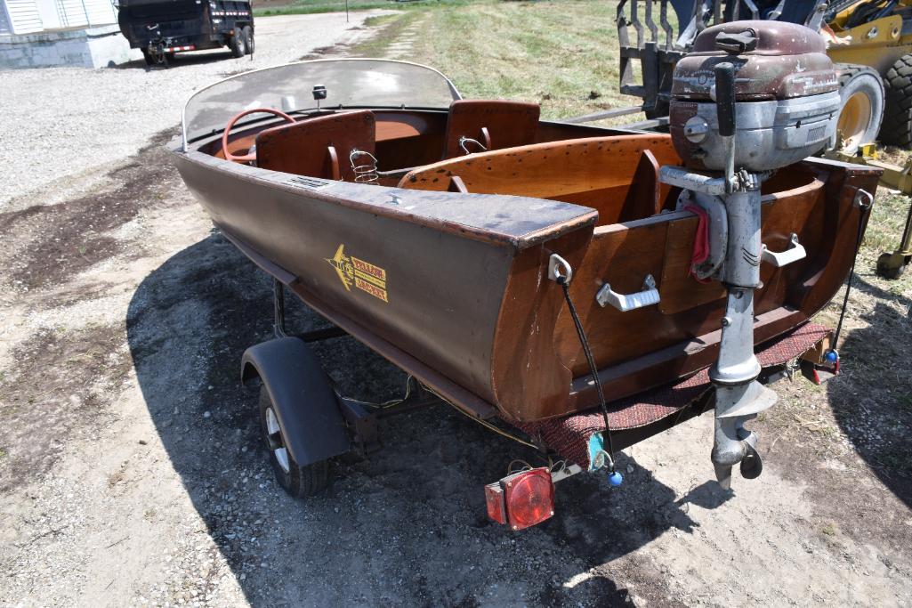 1950's 12 ft. Wooden Yellow Jacket