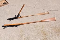 Very rare Fred Allen sportsman's boat oars made in Monmouth IL