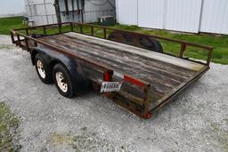 1993 Nomanco 16' flatbed trailer