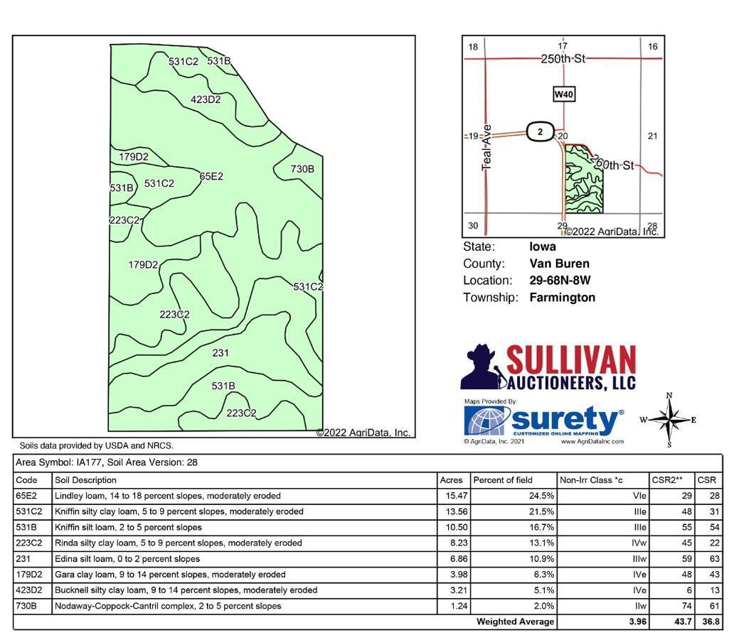 Tract 12 - 61.44 Surveyed Acres