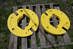 (2) John Deere rear wheel weights