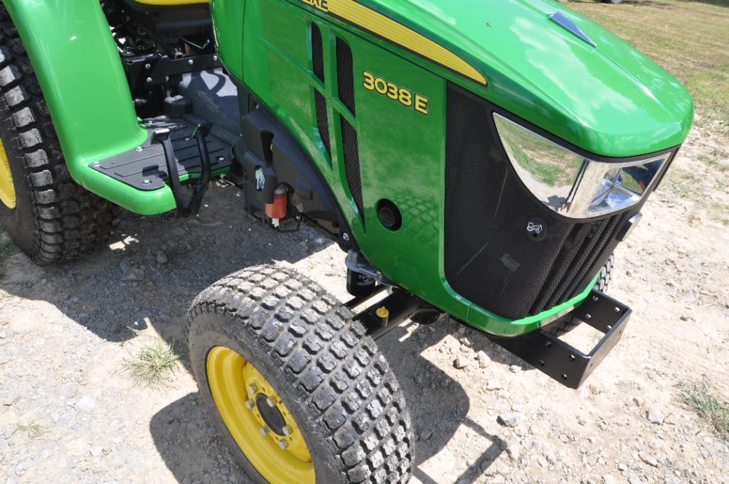 2021 John Deere 3038E MFWD compact utility tractor