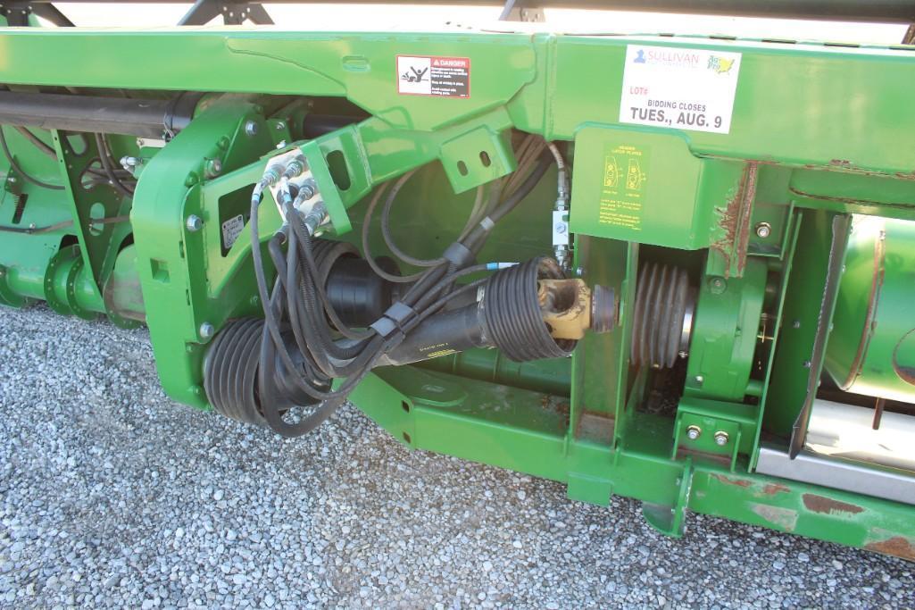 2013 John Deere 640FD 40' flex draper head