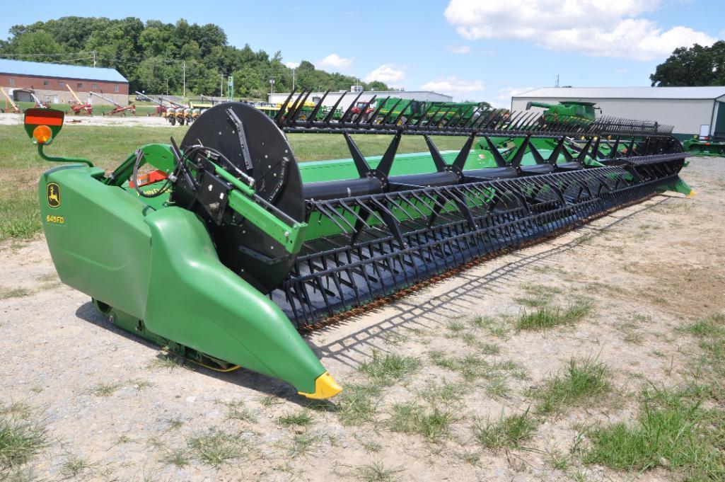 2017 John Deere 645FD 45' flex draper head