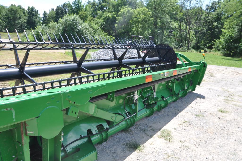 2017 John Deere 645FD 45' flex draper head