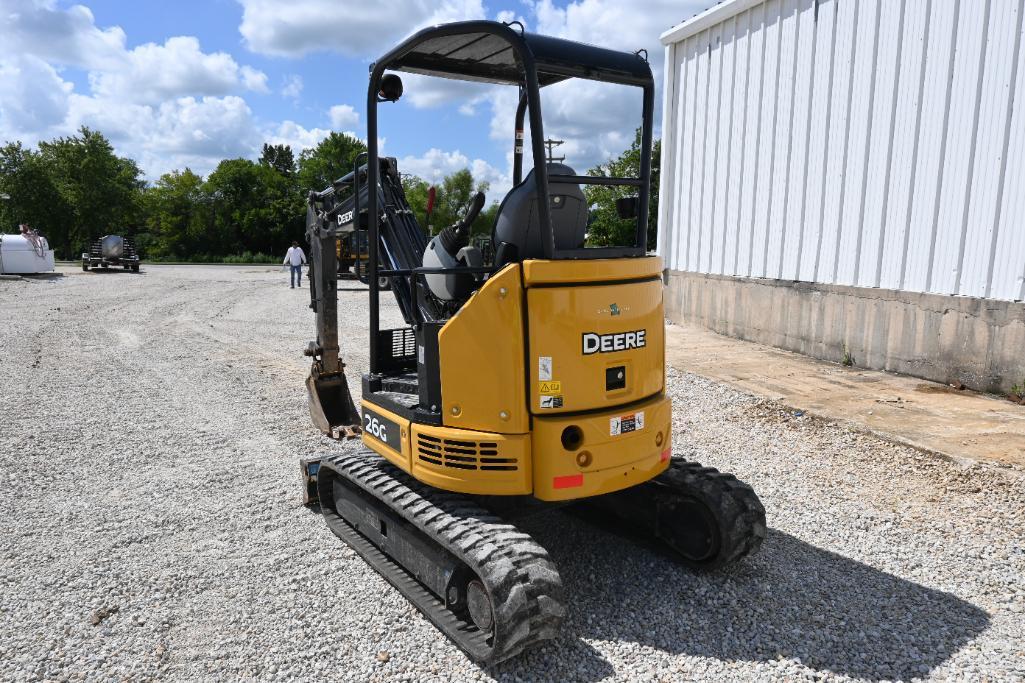 2018 John Deere 26G compact excavator