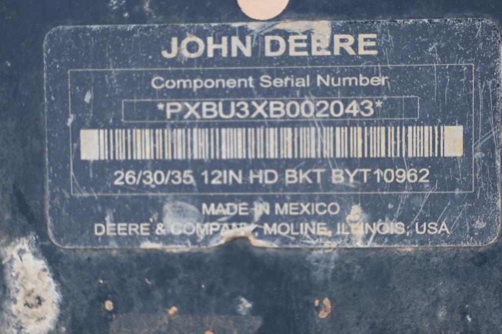 John Deere 12" bucket