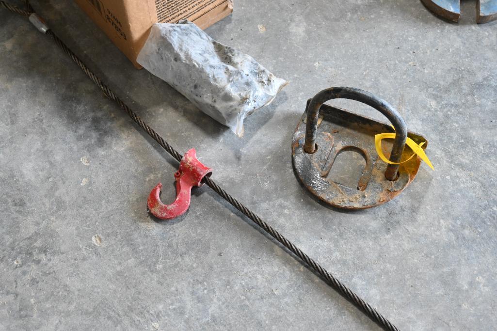 Pipe sling, misc. clevis, water valve picker