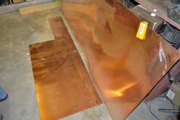 8 ft. x 3 ft. sheet of copper, partial sheet sells with it