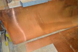 8 ft. x 3 ft. sheet of copper, partial sheet sells with it