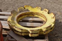 (2) John Deere wheel weights
