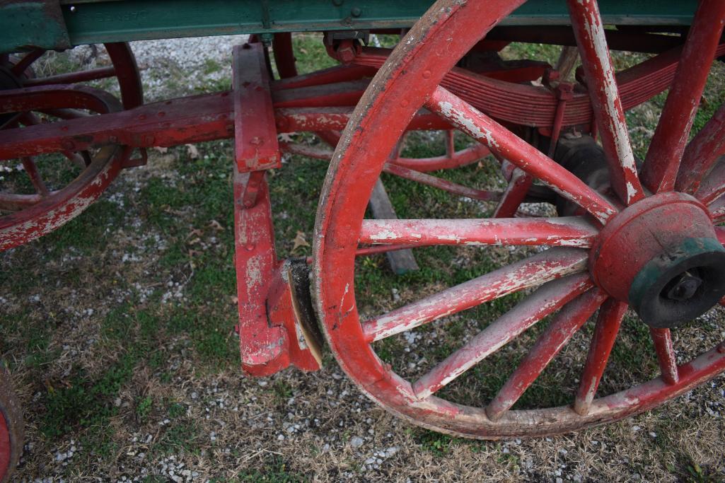 Antique horse drawn Red Crown Standard Oil Co. petroleum tanker