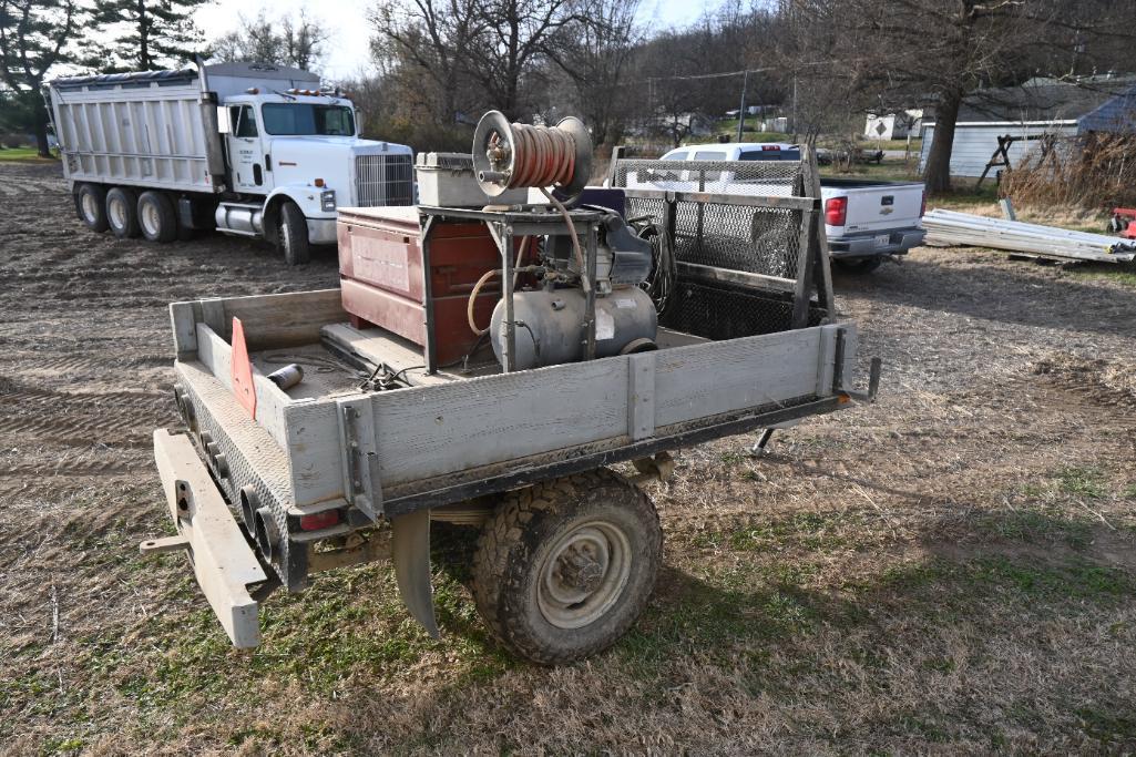 Shop built 8' service trailer