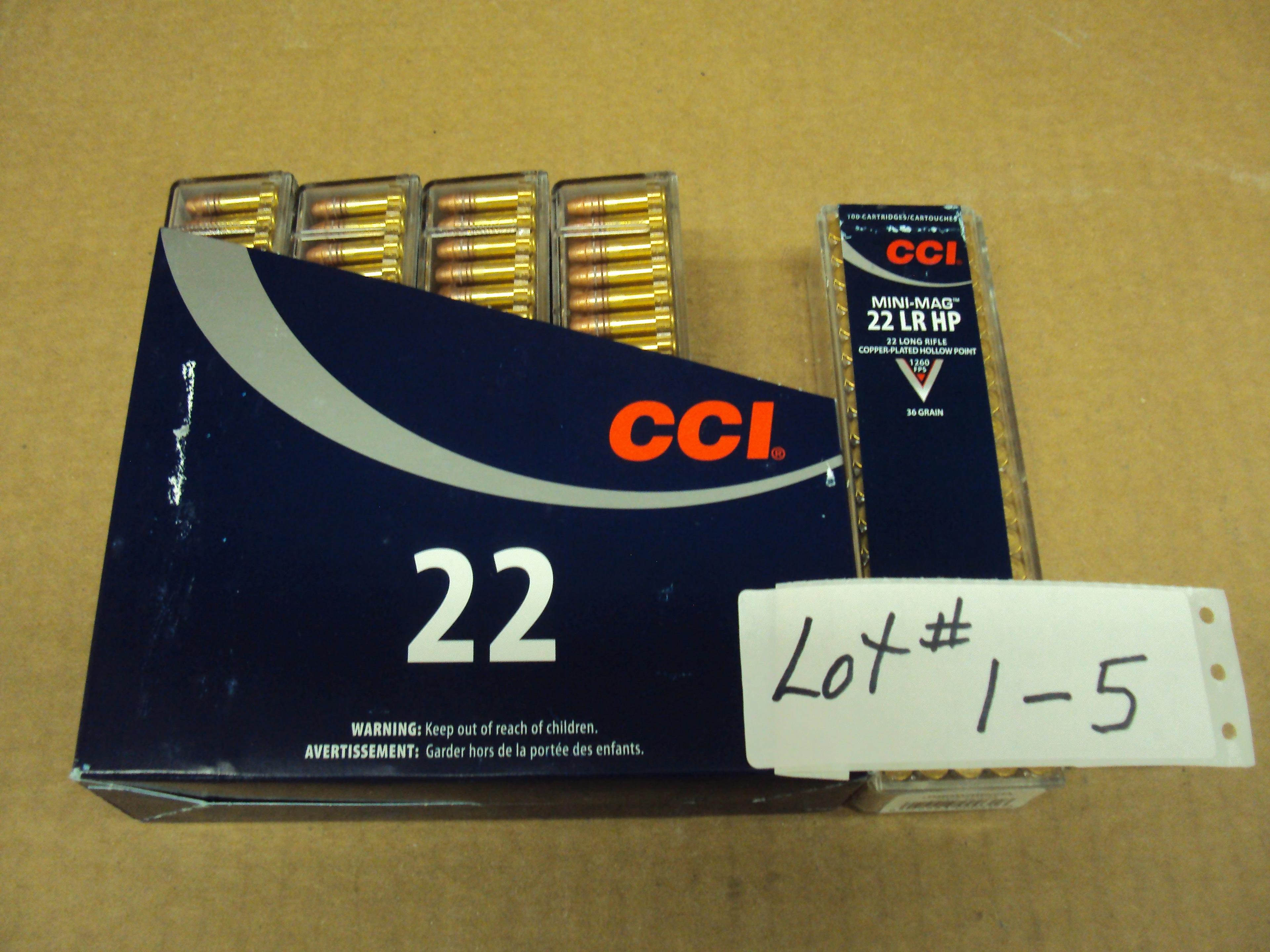 500 ROUNDS CCI 22LR HP AMMO #0031 MINI MAGS