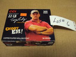 300 ROUNDS CCI "TROY" 22 CCI MINI MAGS  (COLLECTIBLE BOX)