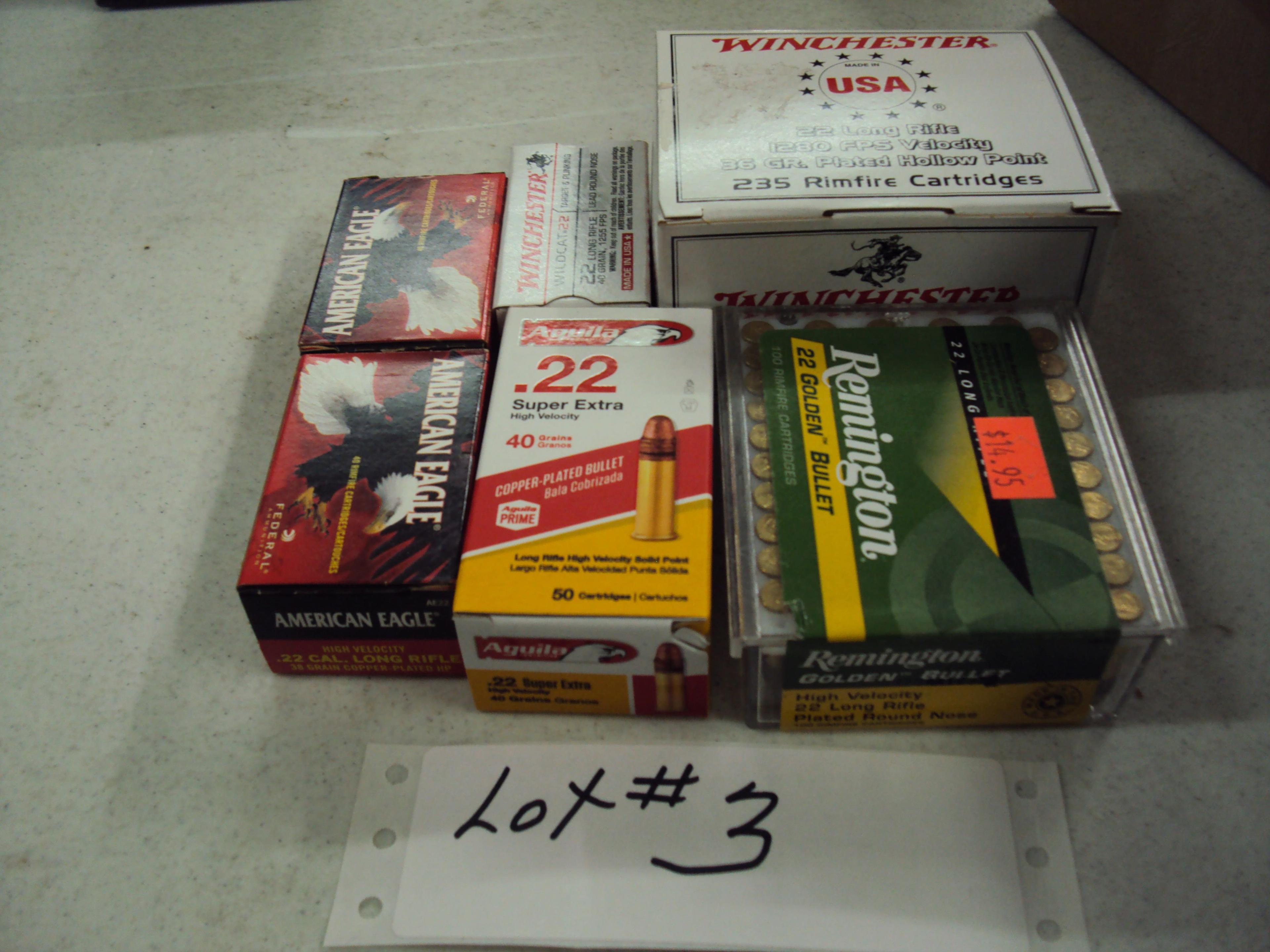 515 ROUNDS MISC. 22 AMMO NIB