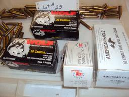 APPROX. 260 ROUNDS OF 30 CARBINE AMMO