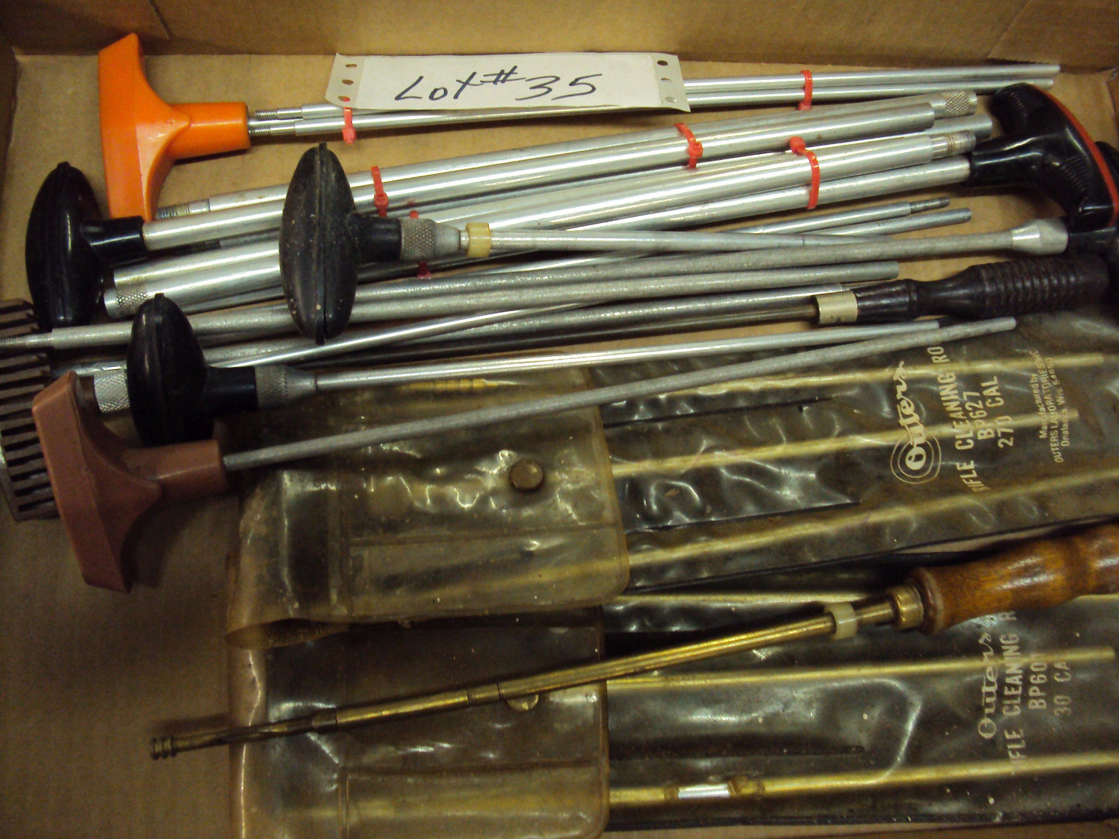 BOX LOT CLEANING RODS & KITS