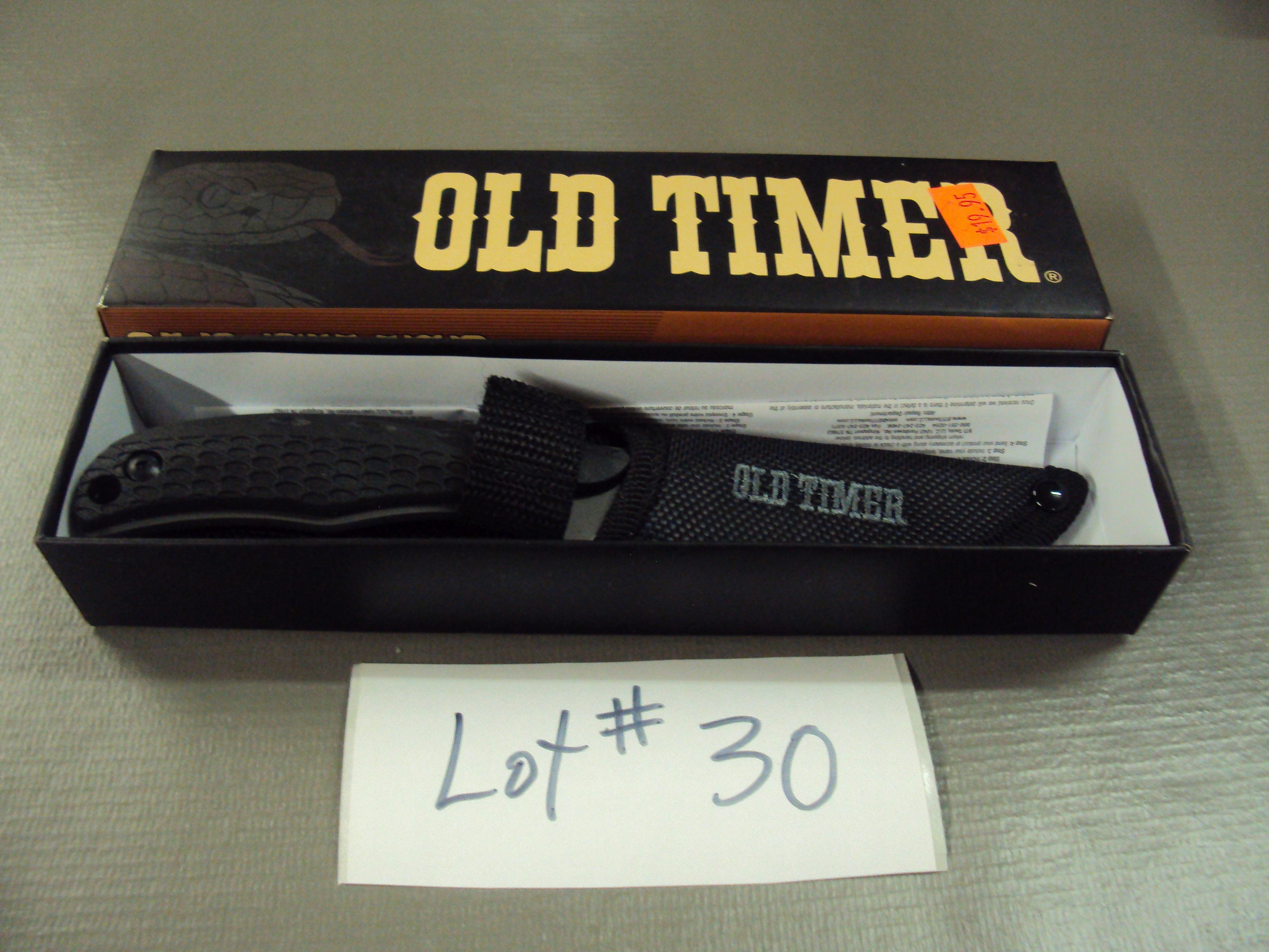 OLD TIMER KNIFE WITH SHEATH NIB