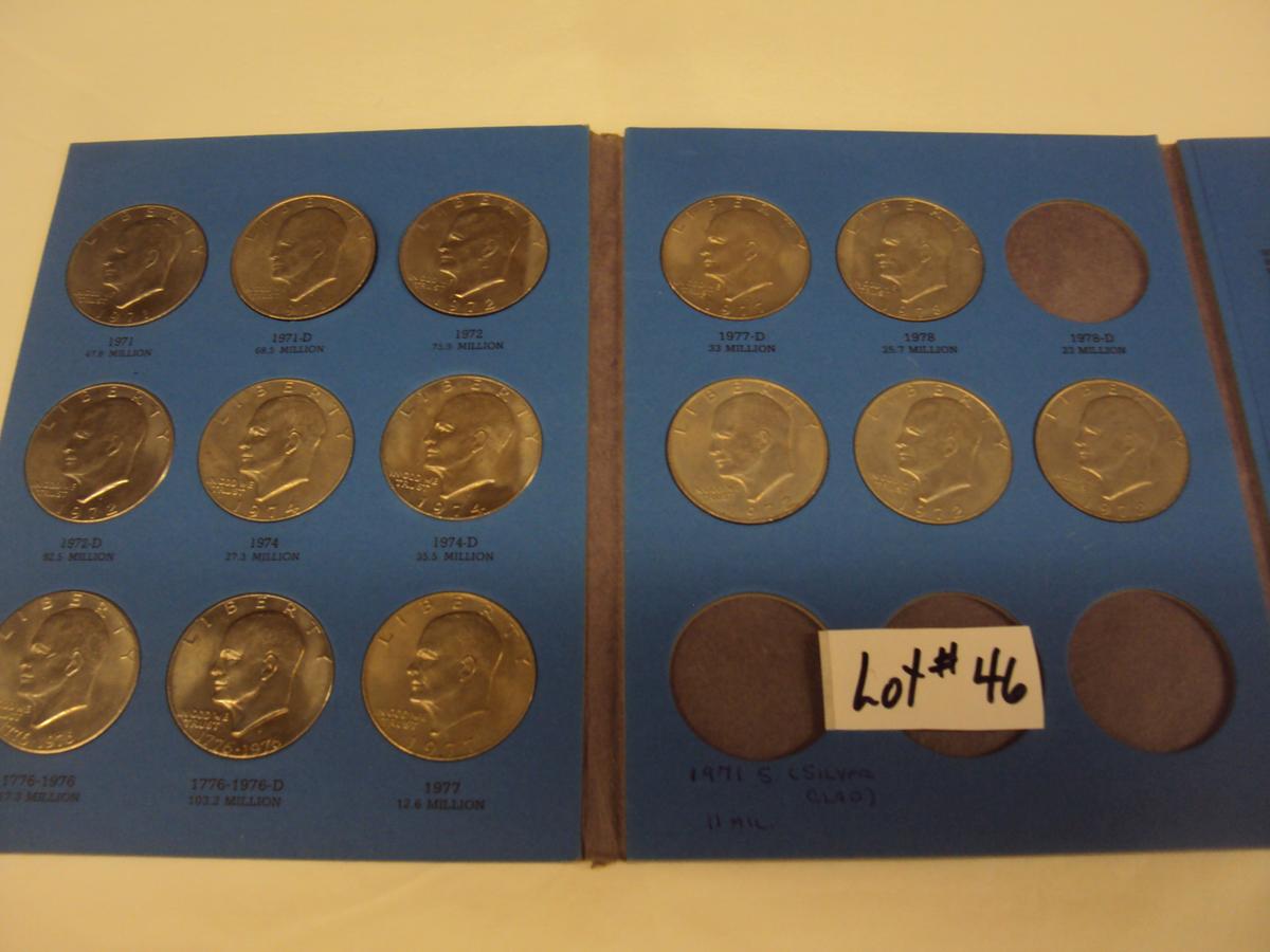 BOOK OF IKE DOLLAR COINS (14 TOTAL)