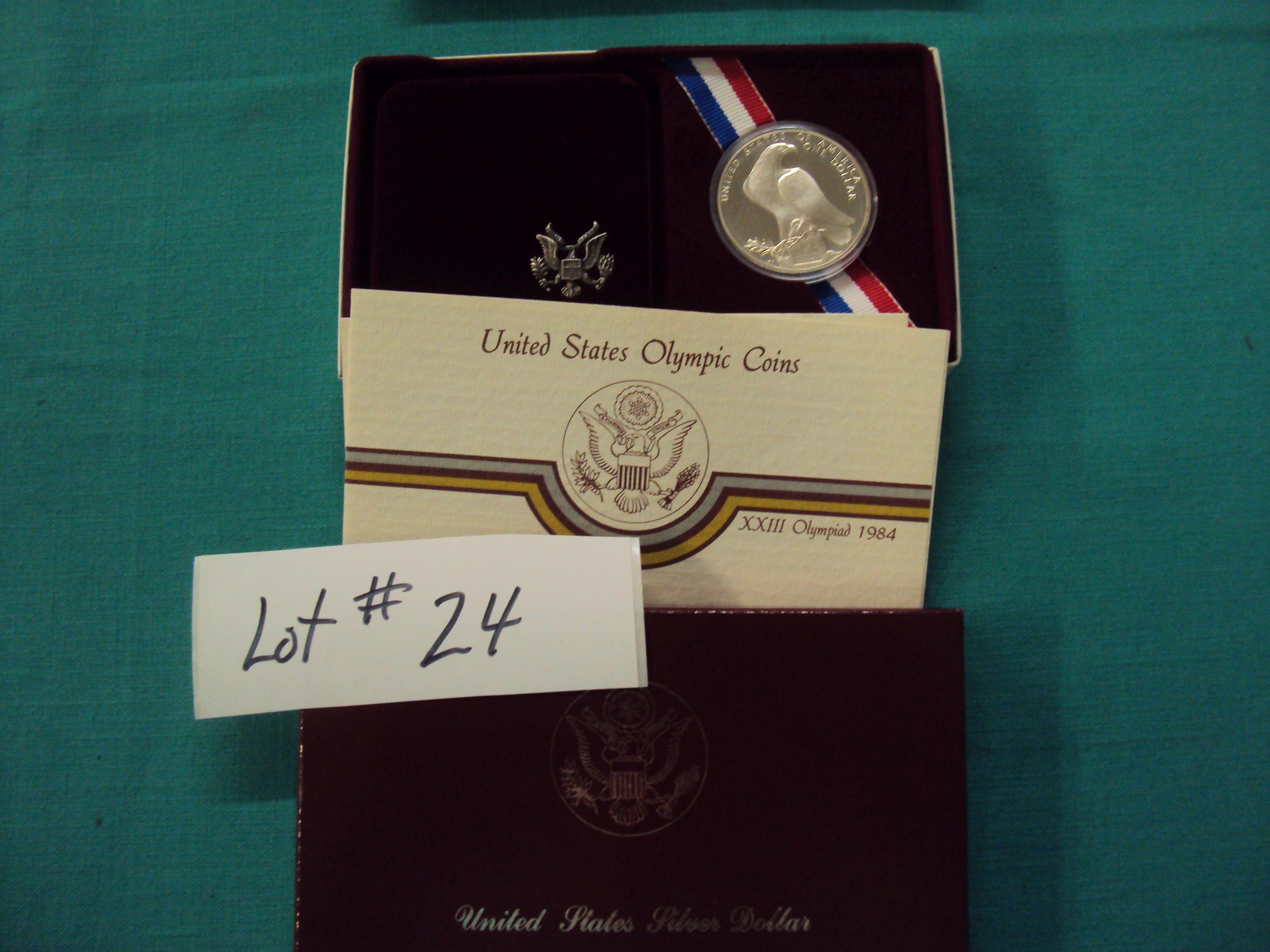 1984 U.S. OLYMPIC SILVER COIN