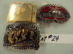 3 BELT BUCKLES