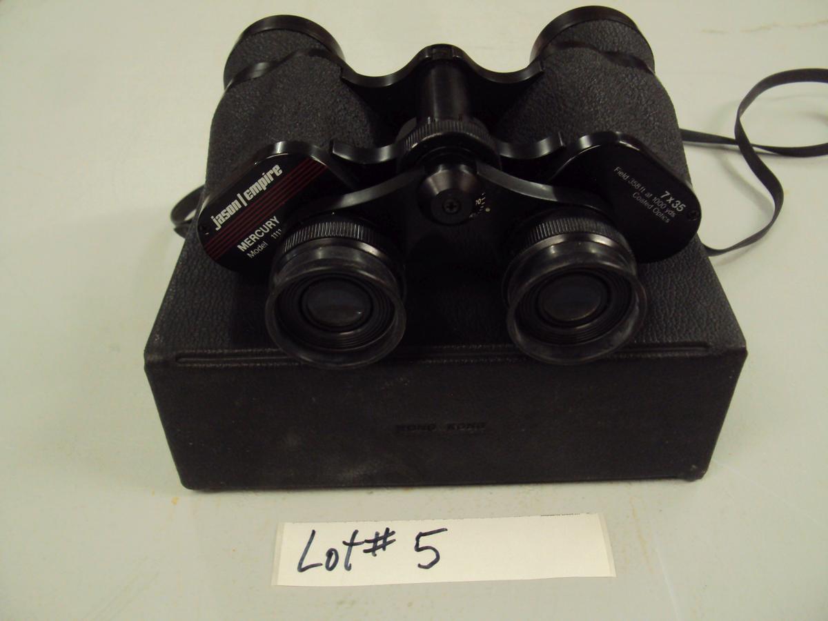 7X35 BINOCULARS JASON EMPIRE MODEL MERCURY 1111 WITH CASE