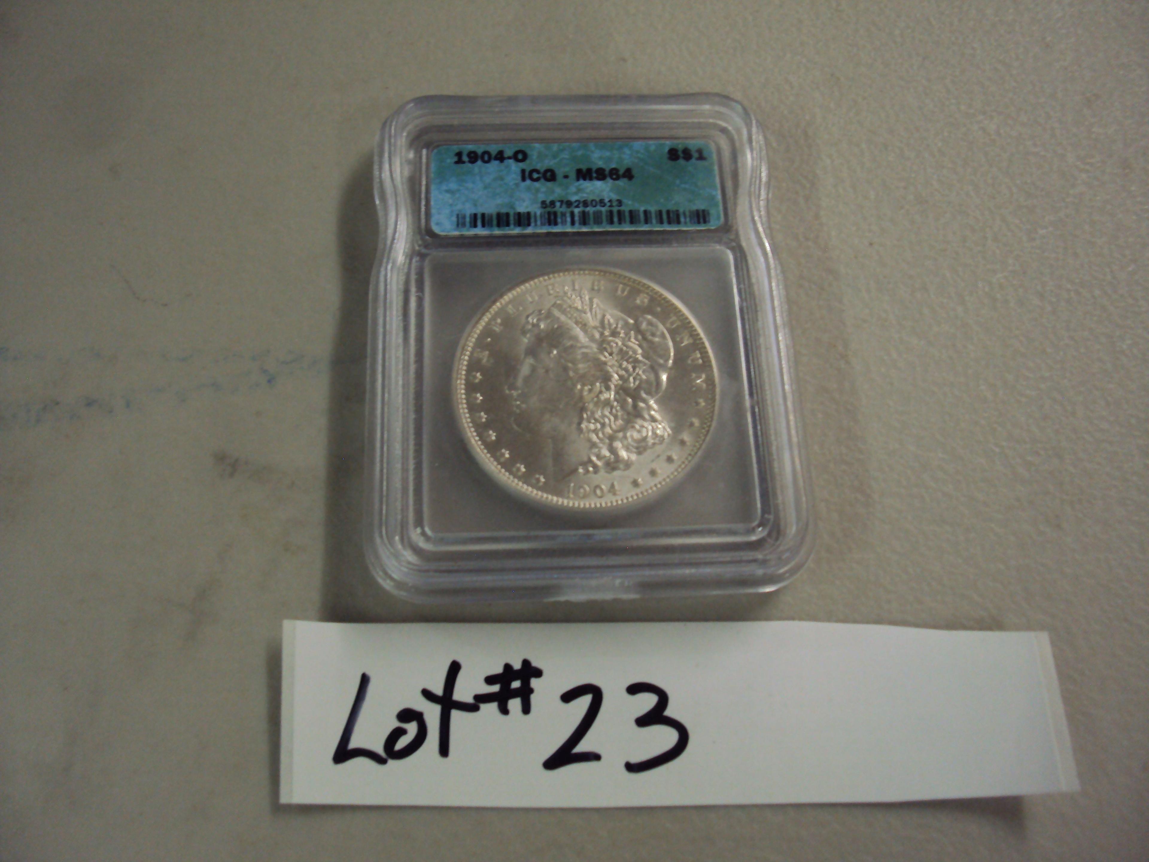 1904 MORGAN SILVER DOLLAR MS64