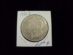 1921-S MORGAN SILVER DOLLAR