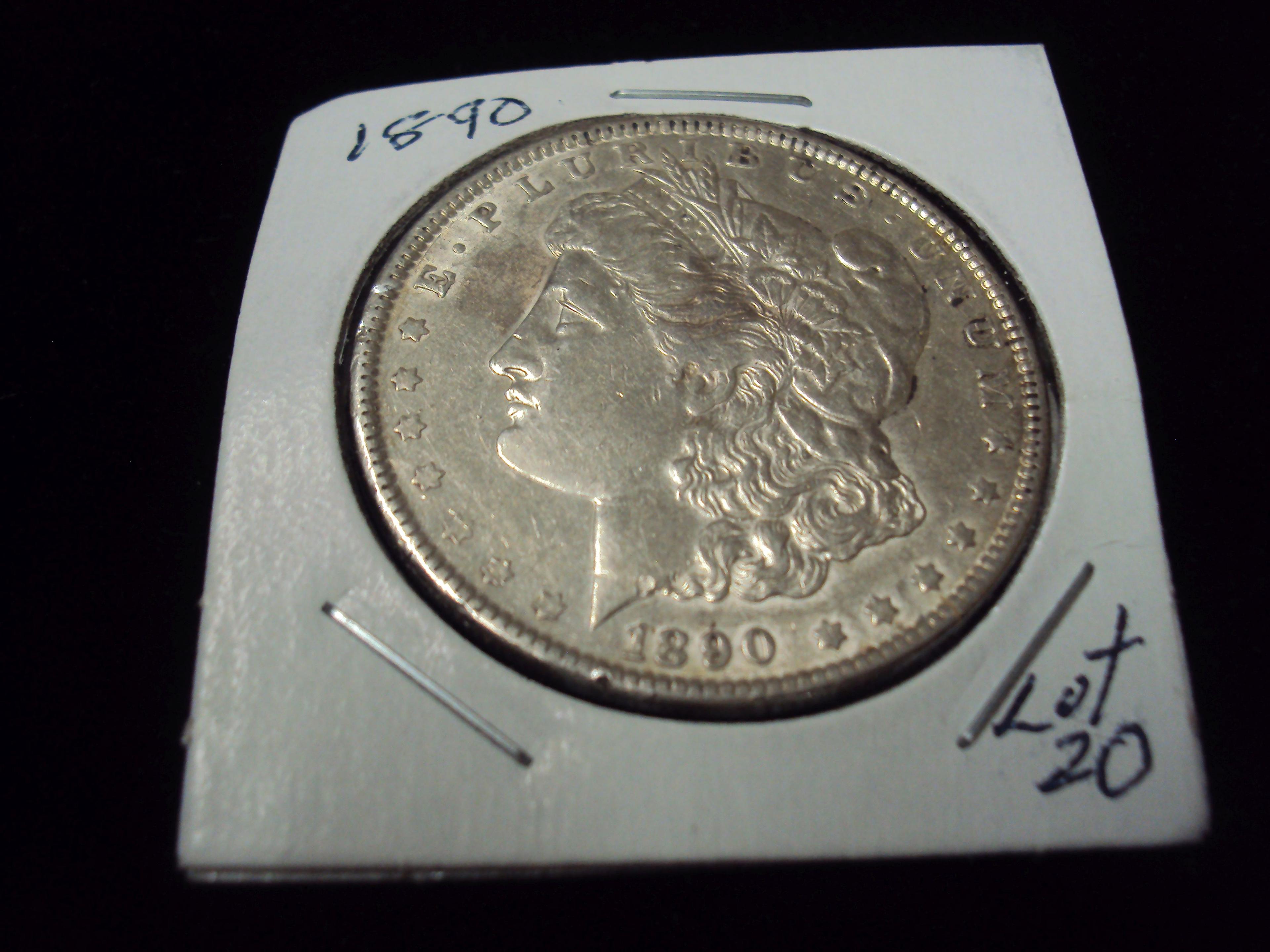 1890 MORGAN SILVER DOLLAR