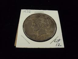 1922 PEACE SILVER DOLLAR