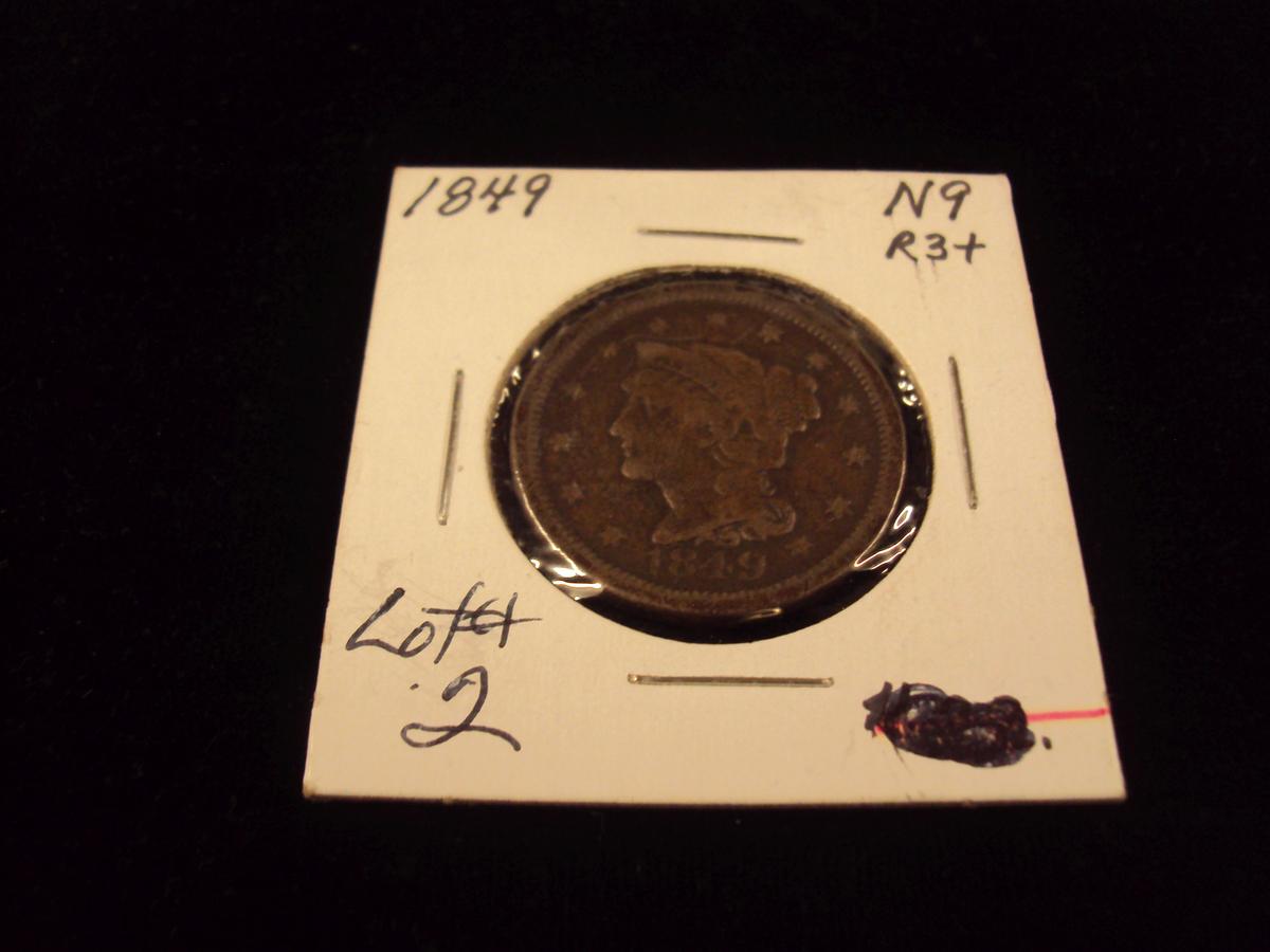 1849 LARGE 1 CENT PIECE