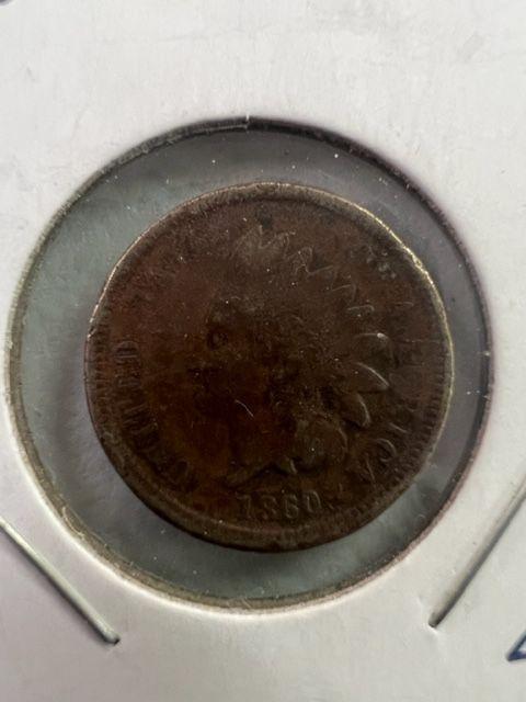 1860 INDIAN HEAD PENNY