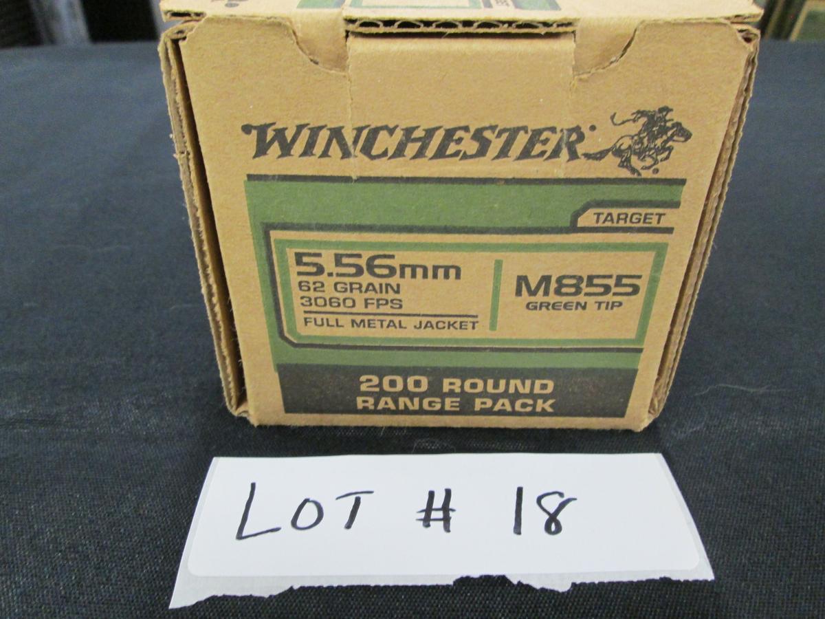 200 ROUNDS WINCHESTER 556 GREEN TIP