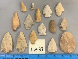 Lot of arrowheads