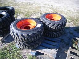 11-01134 (Equip.-Implement- misc.)  Seller:Private/Dealer (4)10-16.5 SKID STEER LOADER TIRES AND