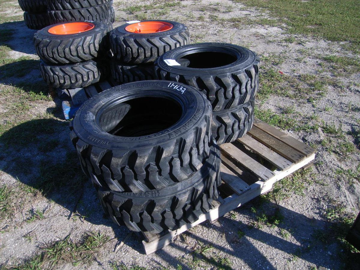 11-01132 (Equip.-Implement- misc.)  Seller:Private/Dealer (4) 10-16.5 SKID STEER LOADER TIRES