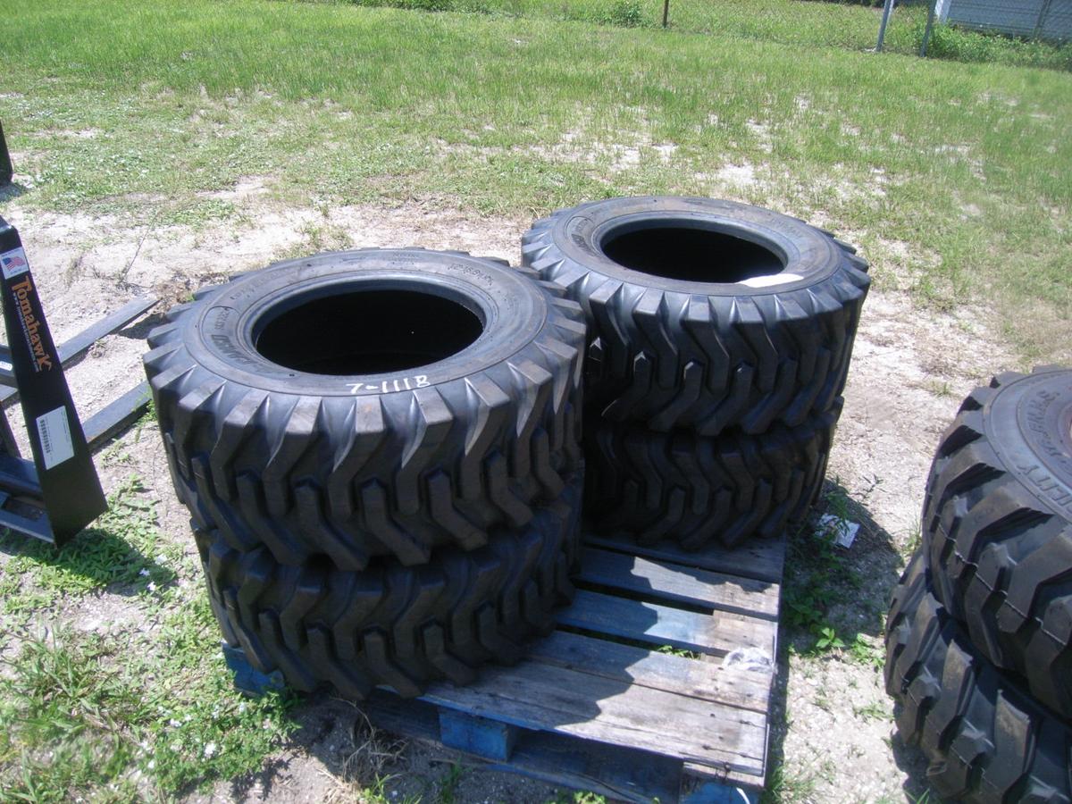 7-01118 (Equip.-Loader- skid steer)  Seller:Private/Dealer (4) 12-16.5 SKID STEER LOADER TIRES