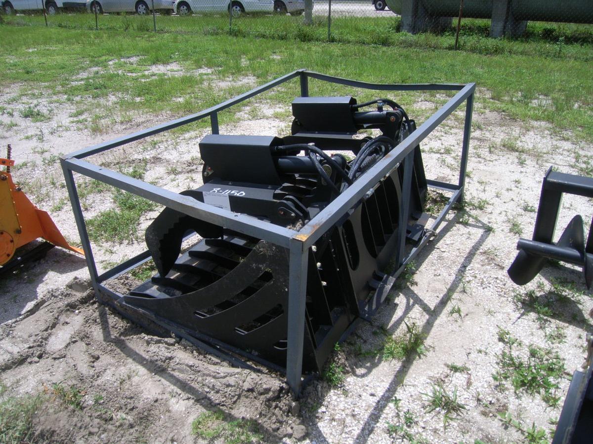 8-01150 (Equip.-Implement- misc.)  Seller:Private/Dealer SKID STEER LOADER GRAPPLE RAKE ATTACHMEN