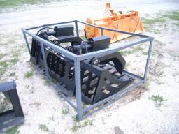 8-01150 (Equip.-Implement- misc.)  Seller:Private/Dealer SKID STEER LOADER GRAPPLE RAKE ATTACHMEN