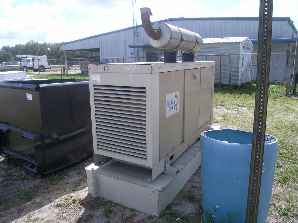 3-01110 (Equip.-Generator)  Seller: Gov/Pinellas County BOCC CUMMINS 4B3.9GC STATIONARY DIESEL GENER