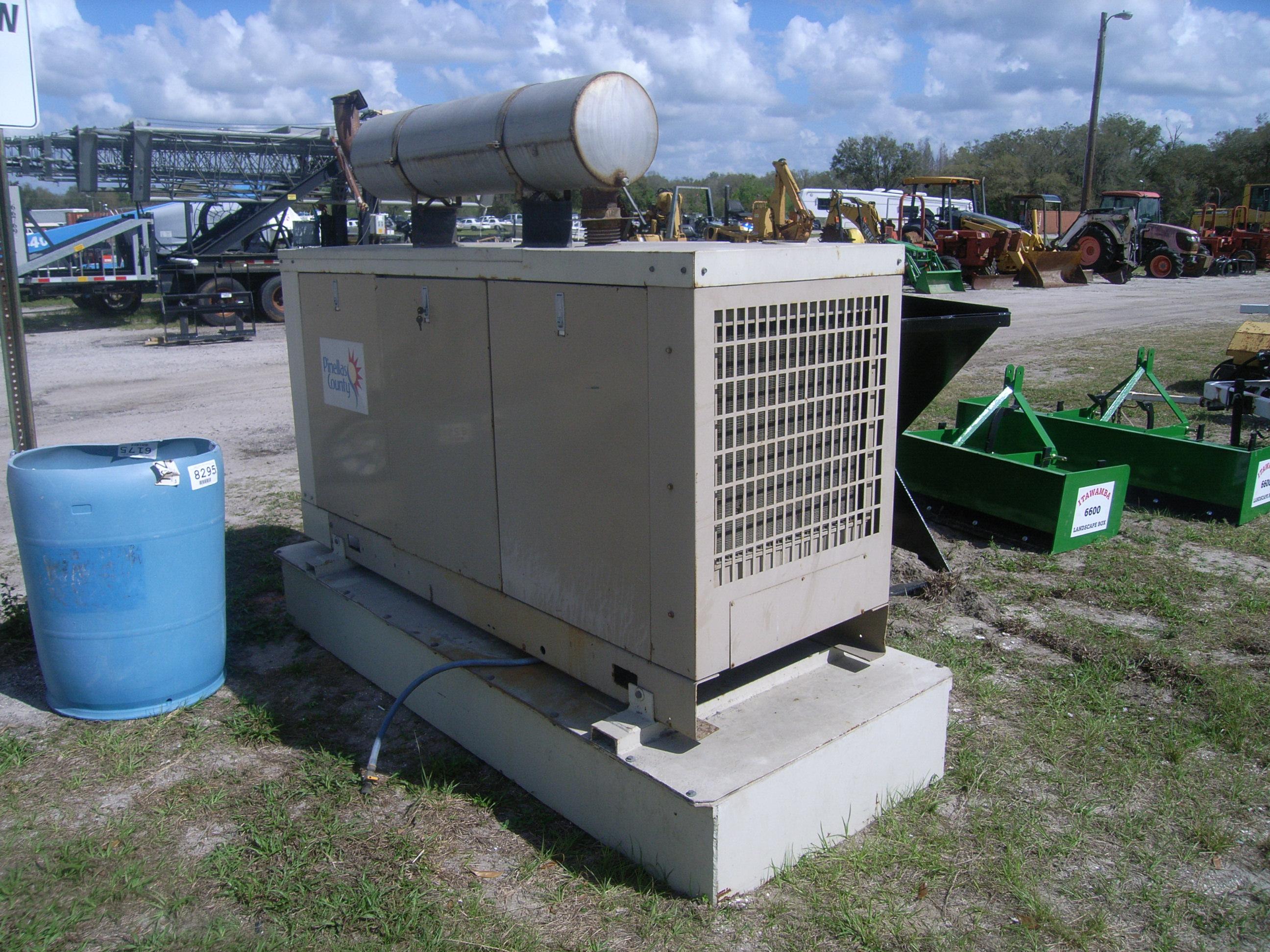 3-01110 (Equip.-Generator)  Seller: Gov/Pinellas County BOCC CUMMINS 4B3.9GC STATIONARY DIESEL GENER