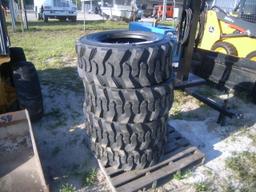 5-01156 (Equip.-Parts & accs.)  Seller:Private/Dealer (4) 12-16.5 SKID STEER LOADER TIRES