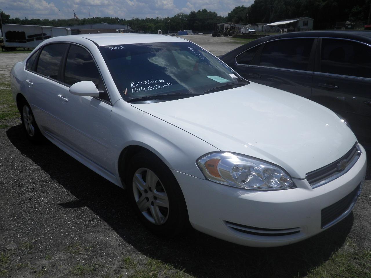 6-06121 (Cars-Sedan 4D)  Seller: Gov/Hillsborough County Sheriff-s 2011 CHEV IMPALA