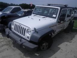 9-05130 (Cars-SUV 4D)  Seller: Gov/Sarasota County Commissioners 2015 JEEP WRANGLER