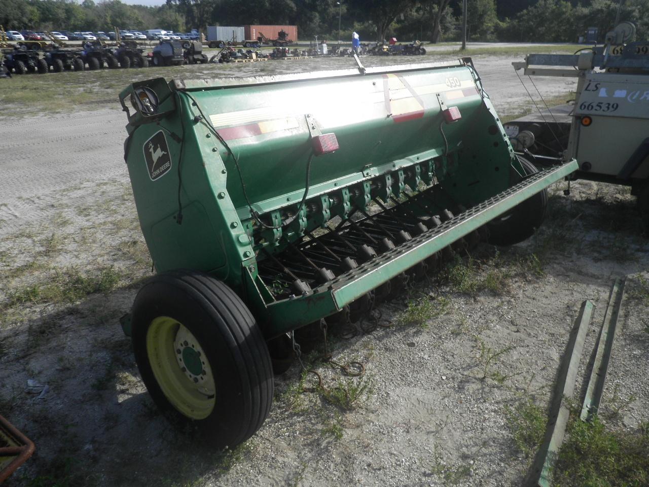 10-01158 (Equip.-Implement- Farm)  Seller: Florida State F.W.C. JOHN DEERE 450 PULL TYPE SEEDER