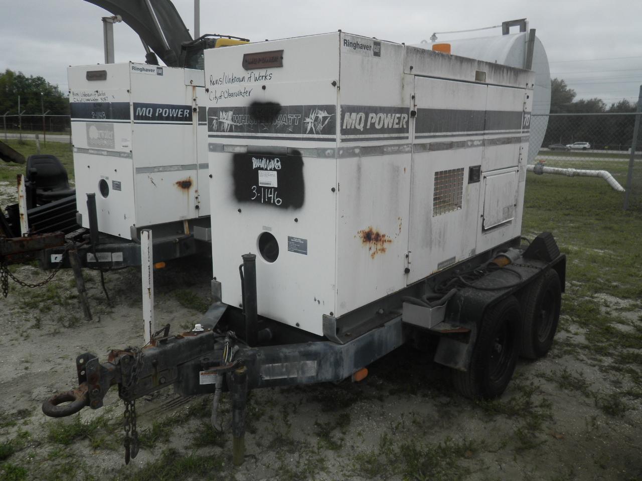 3-01146 (Equip.-Generator)  Seller: Gov-City of Clearwater 1999 TSCI DCA-70SSJ