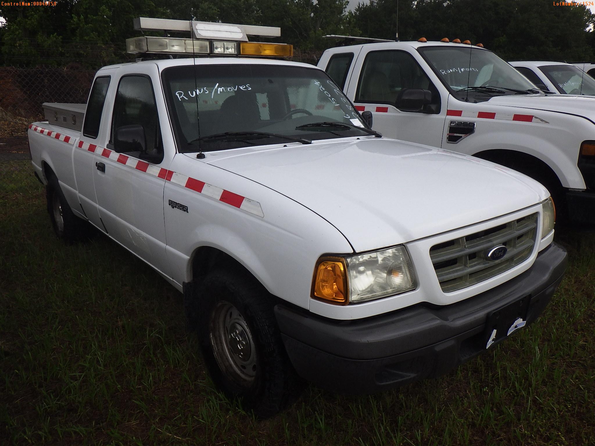 6-15024 (Trucks-Pickup 2D)  Seller: Florida State D.O.T. 2002 FORD RANGER