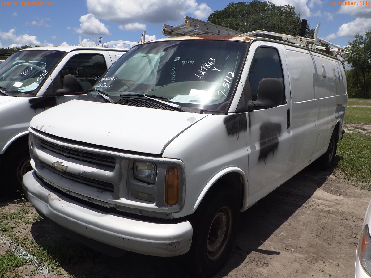 7-05112 (Trucks-Van Cargo)  Seller: Gov-Hillsborough County School 1999 CHEV 250